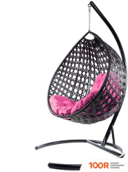 M-Group КАПЛЯ ЛЮКС 11030408 (ЧЕРНЫЙ РОТАНГ/РОЗОВАЯ ПОДУШКА) (341078)