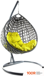 M-Group КАПЛЯ ЛЮКС 11030311 (СЕРЫЙ РОТАНГ/ЖЕЛТАЯ ПОДУШКА) (341070)