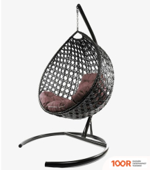 M-Group КАПЛЯ ЛЮКС 11030305 (СЕРЫЙ РОТАНГ/КОРИЧНЕВАЯ ПОДУШКА) (341064)