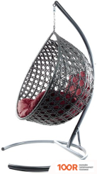 M-Group КАПЛЯ ЛЮКС 11030302 (СЕРЫЙ РОТАНГ/БОРДОВАЯ ПОДУШКА) (341061)