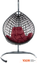 M-Group КАПЛЯ ЛЮКС 11030302 (СЕРЫЙ РОТАНГ/БОРДОВАЯ ПОДУШКА) (341061)