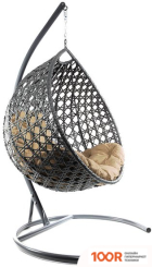 M-Group КАПЛЯ ЛЮКС 11030301 (СЕРЫЙ РОТАНГ/БЕЖЕВАЯ ПОДУШКА) (341060)