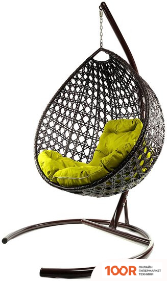 M-Group КАПЛЯ ЛЮКС 11030211 (КОРИЧНЕВЫЙ РОТАНГ/ЖЕЛТАЯ ПОДУШКА) (341059)