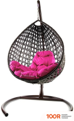 M-Group КАПЛЯ ЛЮКС 11030208 (КОРИЧНЕВЫЙ РОТАНГ/РОЗОВАЯ ПОДУШКА) (341056)