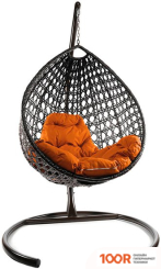 M-Group КАПЛЯ ЛЮКС 11030207 (КОРИЧНЕВЫЙ РОТАНГ/ОРАНЖЕВАЯ ПОДУШКА) (341055)