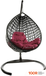 M-Group КАПЛЯ ЛЮКС 11030202 (КОРИЧНЕВЫЙ РОТАНГ/БОРДОВАЯ ПОДУШКА) (341050)