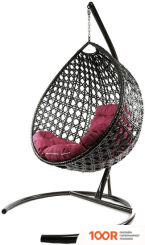 M-Group КАПЛЯ ЛЮКС 11030202 (КОРИЧНЕВЫЙ РОТАНГ/БОРДОВАЯ ПОДУШКА) (341050)