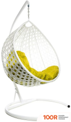 M-Group КАПЛЯ ЛЮКС 11030111 (БЕЛЫЙ РОТАНГ/ЖЕЛТАЯ ПОДУШКА) (341048)