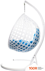 M-Group КАПЛЯ ЛЮКС 11030110 (БЕЛЫЙ РОТАНГ/СИНЯЯ ПОДУШКА) (341047)