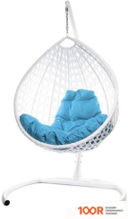 M-Group КАПЛЯ ЛЮКС 11030103 (БЕЛЫЙ РОТАНГ/ГОЛУБАЯ ПОДУШКА) (341040)