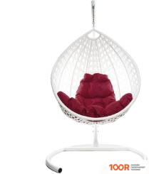 M-Group КАПЛЯ ЛЮКС 11030102 (БЕЛЫЙ РОТАНГ/БОРДОВАЯ ПОДУШКА) (341039)