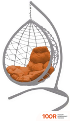 M-Group КАПЛЯ ЛОРИ 11530307 (СЕРЫЙ РОТАНГ/ОРАНЖЕВАЯ ПОДУШКА) (341023)