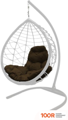 M-Group КАПЛЯ ЛОРИ 11530105 (БЕЛЫЙ РОТАНГ/КОРИЧНЕВАЯ ПОДУШКА) (341001)