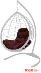 M-Group КАПЛЯ ЛОРИ 11530102 (БЕЛЫЙ РОТАНГ/БОРДОВАЯ ПОДУШКА) (340998)