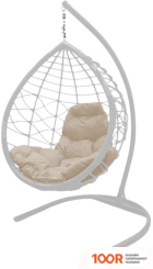 M-Group КАПЛЯ ЛОРИ 11530101 (БЕЛЫЙ РОТАНГ/БЕЖЕВАЯ ПОДУШКА) (340997)