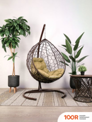 M-Group КАПЛЯ 11020201 (КОРИЧНЕВЫЙ РОТАНГ/БЕЖЕВАЯ ПОДУШКА) (340964)