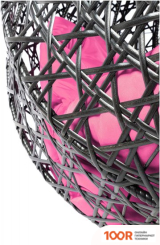 M-Group ДЛЯ ДВОИХ ЛЮКС 11510408 (ЧЕРНЫЙ РОТАНГ/РОЗОВАЯ ПОДУШКА) (340905)