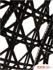 M-Group ДЛЯ ДВОИХ ЛЮКС 11510407 (ЧЕРНЫЙ РОТАНГ/ОРАНЖЕВАЯ ПОДУШКА) (340904)