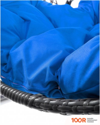 M-Group ДЛЯ ДВОИХ ЛЮКС 11510310 (СЕРЫЙ РОТАНГ/СИНЯЯ ПОДУШКА) (340897)