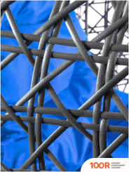 M-Group ДЛЯ ДВОИХ ЛЮКС 11510310 (СЕРЫЙ РОТАНГ/СИНЯЯ ПОДУШКА) (340897)