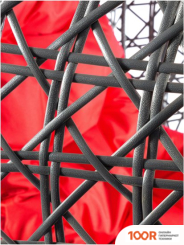 M-Group ДЛЯ ДВОИХ ЛЮКС 11510306 (СЕРЫЙ РОТАНГ/КРАСНАЯ ПОДУШКА) (340894)