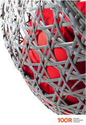 M-Group ДЛЯ ДВОИХ ЛЮКС 11510306 (СЕРЫЙ РОТАНГ/КРАСНАЯ ПОДУШКА) (340894)