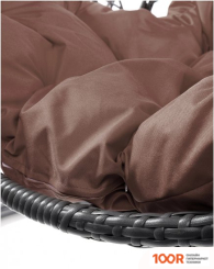 M-Group ДЛЯ ДВОИХ ЛЮКС 11510305 (СЕРЫЙ РОТАНГ/КОРИЧНЕВАЯ ПОДУШКА) (340893)