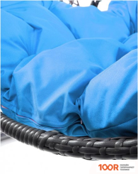 M-Group ДЛЯ ДВОИХ ЛЮКС 11510303 (СЕРЫЙ РОТАНГ/ГОЛУБАЯ ПОДУШКА) (340891)