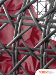 M-Group ДЛЯ ДВОИХ ЛЮКС 11510302 (СЕРЫЙ РОТАНГ/БОРДОВАЯ ПОДУШКА) (340890)