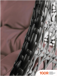 M-Group ДЛЯ ДВОИХ ЛЮКС 11510205 (КОРИЧНЕВЫЙ РОТАНГ/КОРИЧНЕВАЯ ПОДУШКА) (340883)