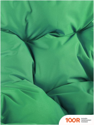 M-Group ДЛЯ ДВОИХ ЛЮКС 11510204 (КОРИЧНЕВЫЙ РОТАНГ/ЗЕЛЕНАЯ ПОДУШКА) (340882)