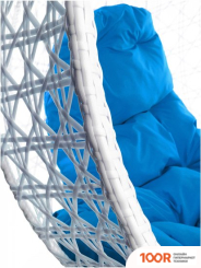 M-Group ДЛЯ ДВОИХ ЛЮКС 11510110 (БЕЛЫЙ РОТАНГ/СИНЯЯ ПОДУШКА) (340877)