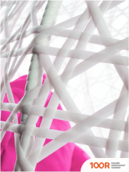 M-Group ДЛЯ ДВОИХ ЛЮКС 11510108 (БЕЛЫЙ РОТАНГ/РОЗОВАЯ ПОДУШКА) (340875)