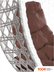 M-Group ДЛЯ ДВОИХ ЛЮКС 11510105 (БЕЛЫЙ РОТАНГ/КОРИЧНЕВАЯ ПОДУШКА) (340872)