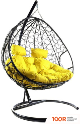 M-Group ДЛЯ ДВОИХ 11450411 (ЧЕРНЫЙ РОТАНГ/ЖЕЛТАЯ ПОДУШКА) (340867)