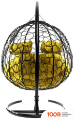 M-Group ДЛЯ ДВОИХ 11450411 (ЧЕРНЫЙ РОТАНГ/ЖЕЛТАЯ ПОДУШКА) (340867)