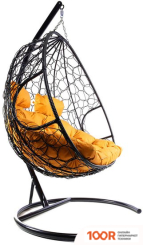 M-Group ДЛЯ ДВОИХ 11450407 (ЧЕРНЫЙ РОТАНГ/ОРАНЖЕВАЯ ПОДУШКА) (340863)