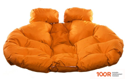 M-Group ДЛЯ ДВОИХ 11450407 (ЧЕРНЫЙ РОТАНГ/ОРАНЖЕВАЯ ПОДУШКА) (340863)