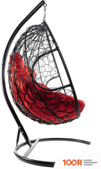 M-Group ДЛЯ ДВОИХ 11450406 (ЧЕРНЫЙ РОТАНГ/КРАСНАЯ ПОДУШКА) (340862)