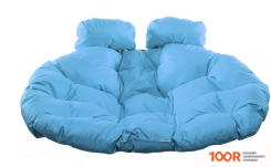 M-Group ДЛЯ ДВОИХ 11450403 (ЧЕРНЫЙ РОТАНГ/ГОЛУБАЯ ПОДУШКА) (340859)