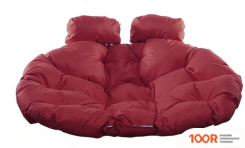 M-Group ДЛЯ ДВОИХ 11450402 (ЧЕРНЫЙ РОТАНГ/БОРДОВАЯ ПОДУШКА) (340858)