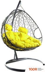 M-Group ДЛЯ ДВОИХ 11450311 (СЕРЫЙ РОТАНГ/ЖЕЛТАЯ ПОДУШКА) (340856)