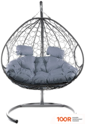 M-Group ДЛЯ ДВОИХ 11450309 (СЕРЫЙ РОТАНГ/СЕРАЯ ПОДУШКА) (340854)