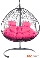 M-Group ДЛЯ ДВОИХ 11450308 (СЕРЫЙ РОТАНГ/РОЗОВАЯ ПОДУШКА) (340853)