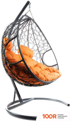 M-Group ДЛЯ ДВОИХ 11450307 (СЕРЫЙ РОТАНГ/ОРАНЖЕВАЯ ПОДУШКА) (340852)