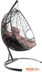 M-Group ДЛЯ ДВОИХ 11450305 (СЕРЫЙ РОТАНГ/КОРИЧНЕВАЯ ПОДУШКА) (340850)