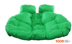 M-Group ДЛЯ ДВОИХ 11450304 (СЕРЫЙ РОТАНГ/ЗЕЛЕНАЯ ПОДУШКА) (340849)