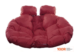 M-Group ДЛЯ ДВОИХ 11450302 (СЕРЫЙ РОТАНГ/БОРДОВАЯ ПОДУШКА) (340847)