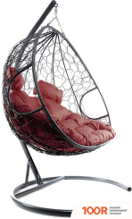 M-Group ДЛЯ ДВОИХ 11450302 (СЕРЫЙ РОТАНГ/БОРДОВАЯ ПОДУШКА) (340847)