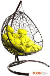 M-Group ДЛЯ ДВОИХ 11450211 (КОРИЧНЕВЫЙ РОТАНГ/ЖЕЛТАЯ ПОДУШКА) (340846)